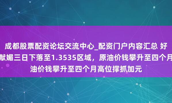 成都股票配资论坛交流中心_配资门户内容汇总 好意思元兑加元献媚三日下落至1.3535区域，原油价钱攀升至四个月高位撑抓加元